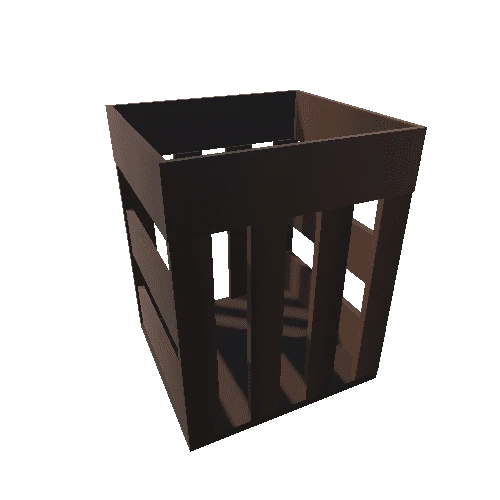 Tall Dark Crate No Lid